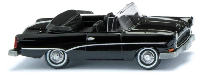 Wiking 008038 - H0 - Opel Rekord P1 Cabrio - schwarz